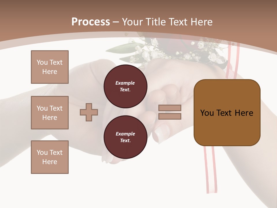 Two Hands Holding A Red Rose Powerpoint Template PowerPoint Template