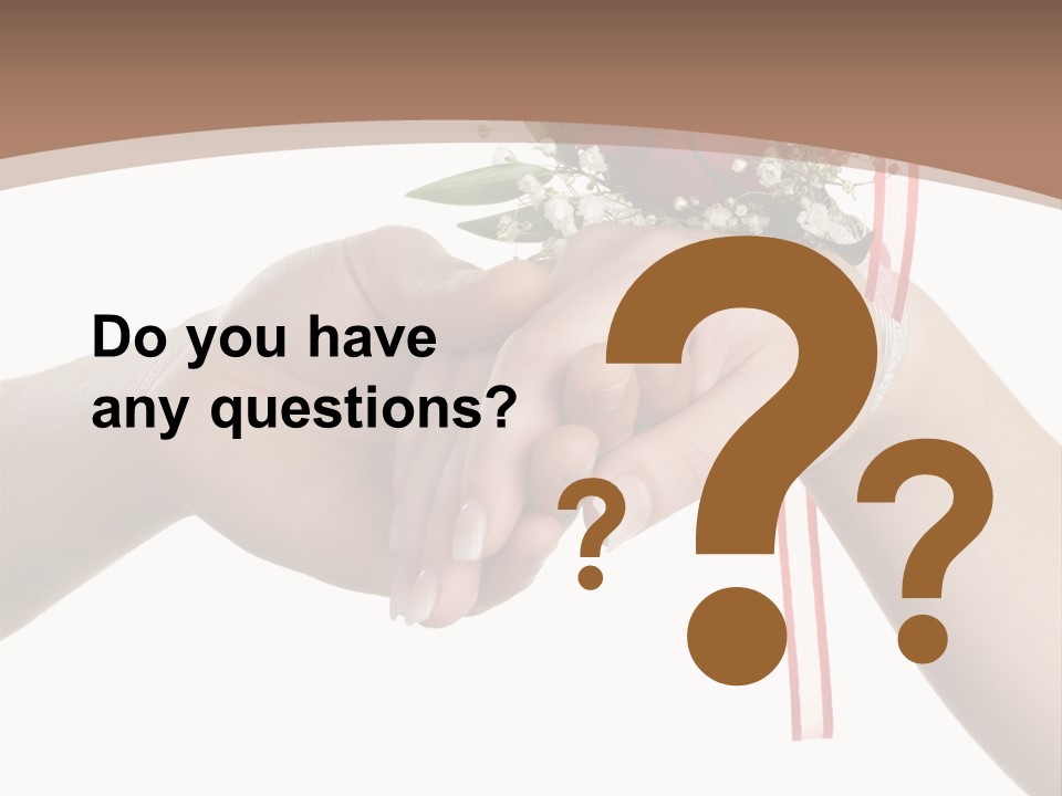 Two Hands Holding A Red Rose Powerpoint Template PowerPoint Template