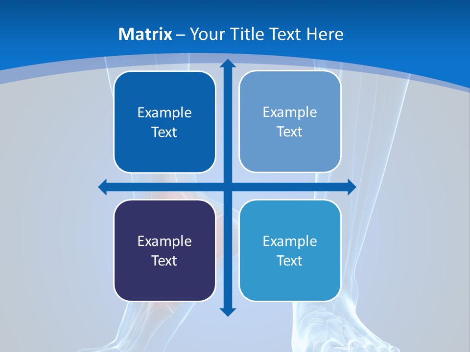 A Medical Powerpoint Presentation With A Highlighted Foot PowerPoint Template