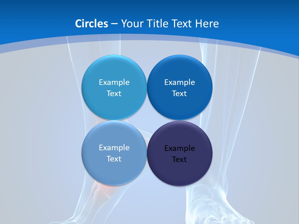 A Medical Powerpoint Presentation With A Highlighted Foot PowerPoint Template