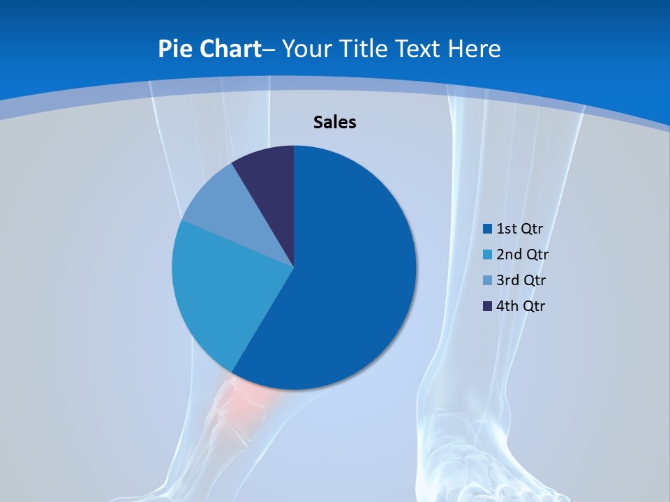 A Medical Powerpoint Presentation With A Highlighted Foot PowerPoint Template