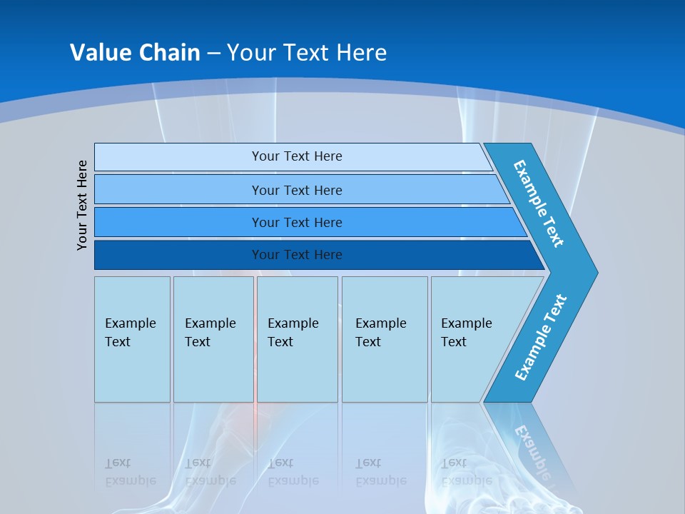 A Medical Powerpoint Presentation With A Highlighted Foot PowerPoint Template
