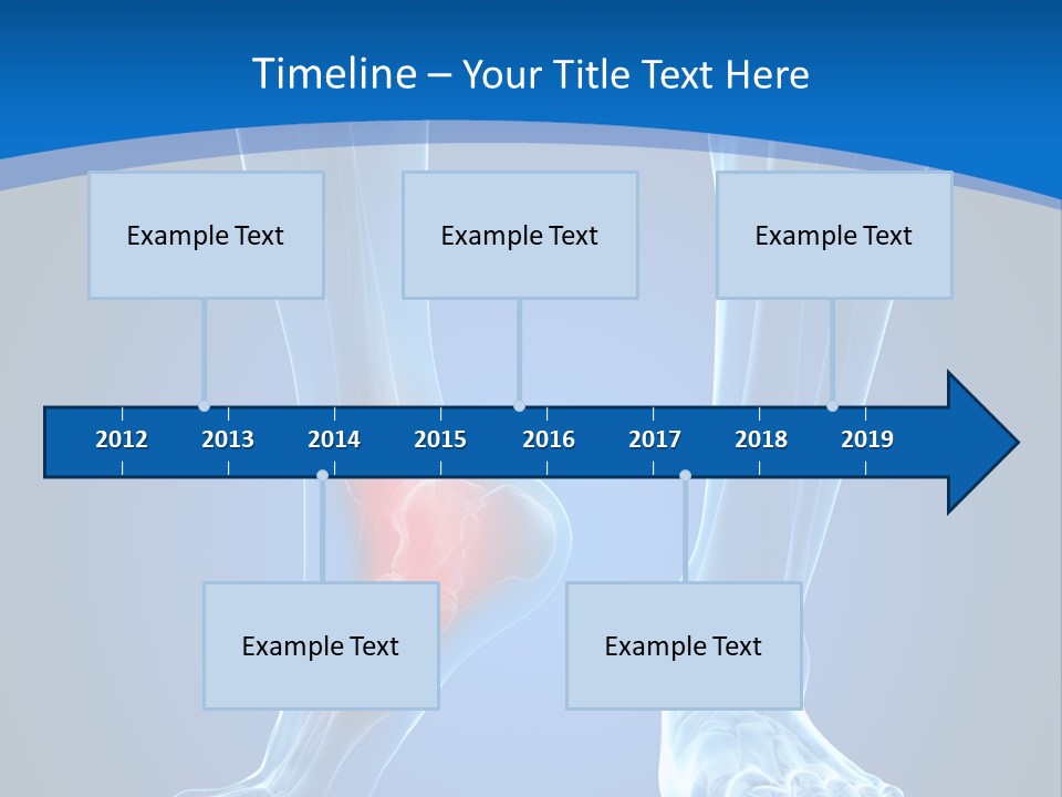 A Medical Powerpoint Presentation With A Highlighted Foot PowerPoint Template