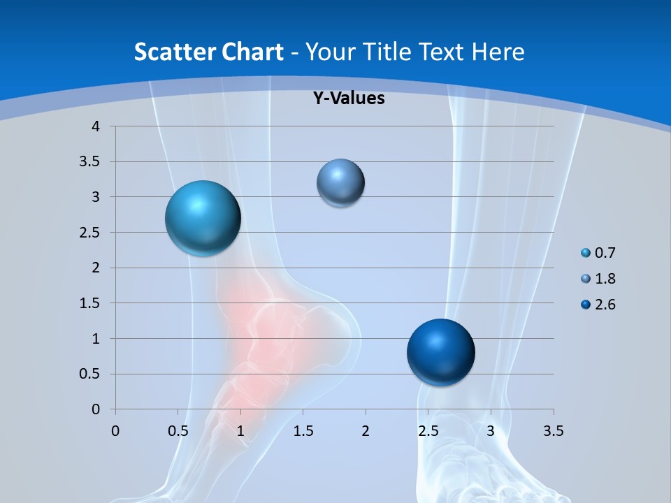 A Medical Powerpoint Presentation With A Highlighted Foot PowerPoint Template