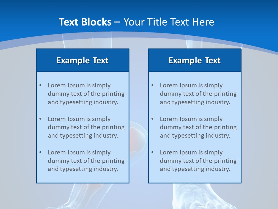 A Medical Powerpoint Presentation With A Highlighted Foot PowerPoint Template