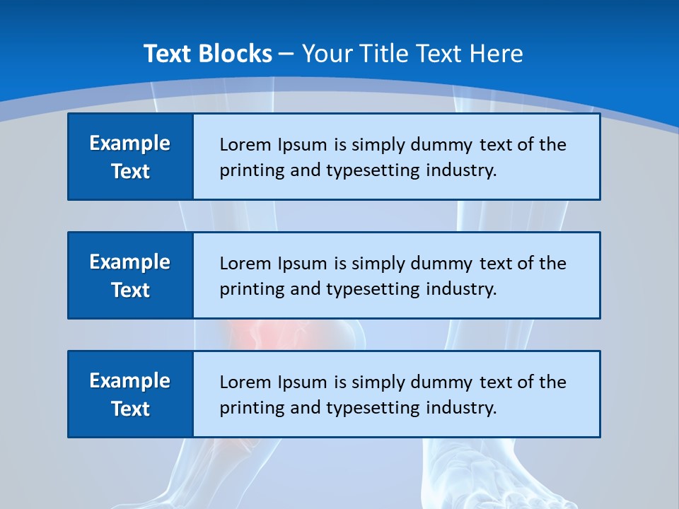 A Medical Powerpoint Presentation With A Highlighted Foot PowerPoint Template