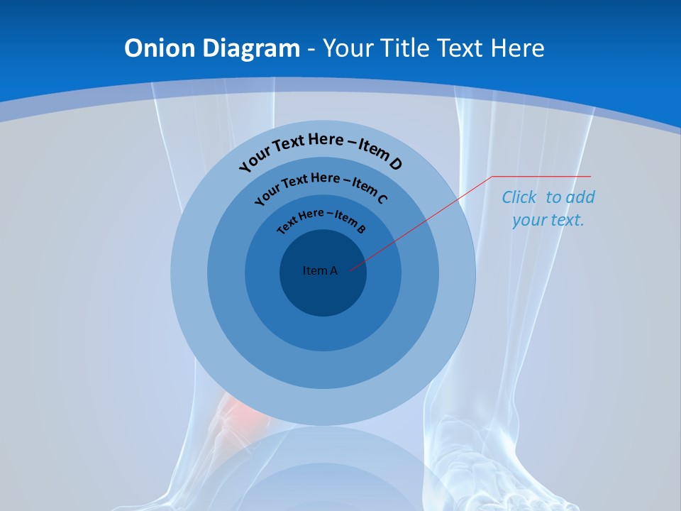 A Medical Powerpoint Presentation With A Highlighted Foot PowerPoint Template