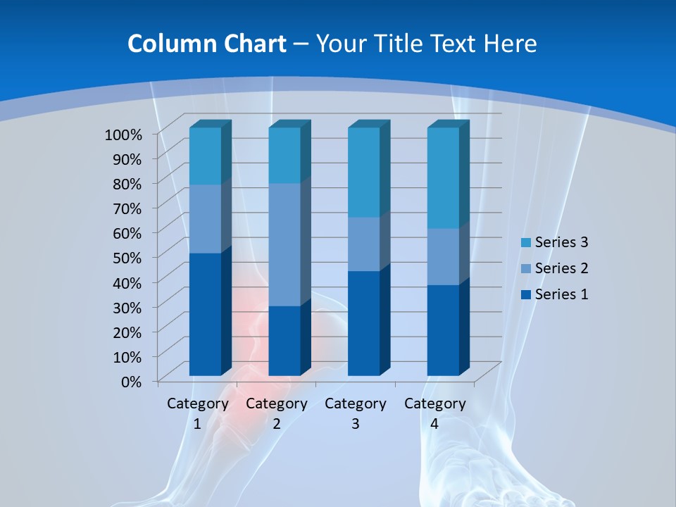 A Medical Powerpoint Presentation With A Highlighted Foot PowerPoint Template