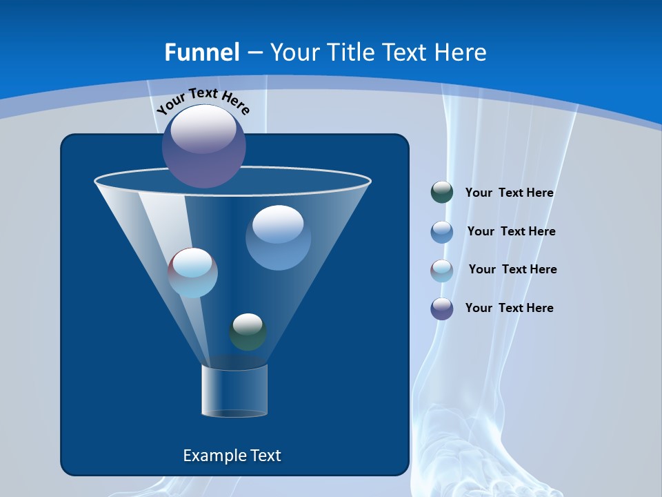 A Medical Powerpoint Presentation With A Highlighted Foot PowerPoint Template