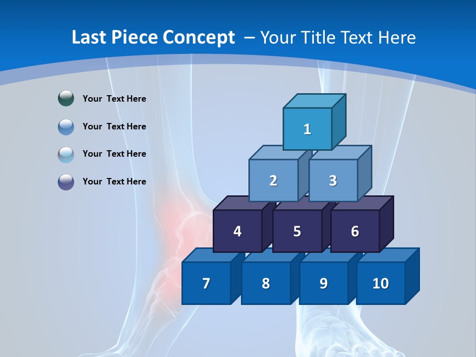 A Medical Powerpoint Presentation With A Highlighted Foot PowerPoint Template