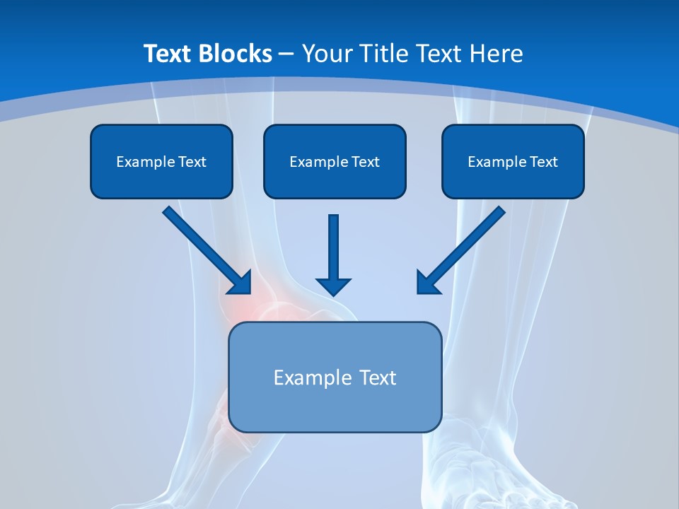 A Medical Powerpoint Presentation With A Highlighted Foot PowerPoint Template