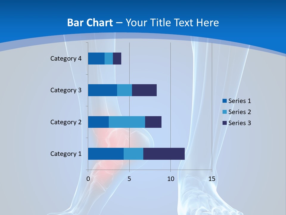 A Medical Powerpoint Presentation With A Highlighted Foot PowerPoint Template