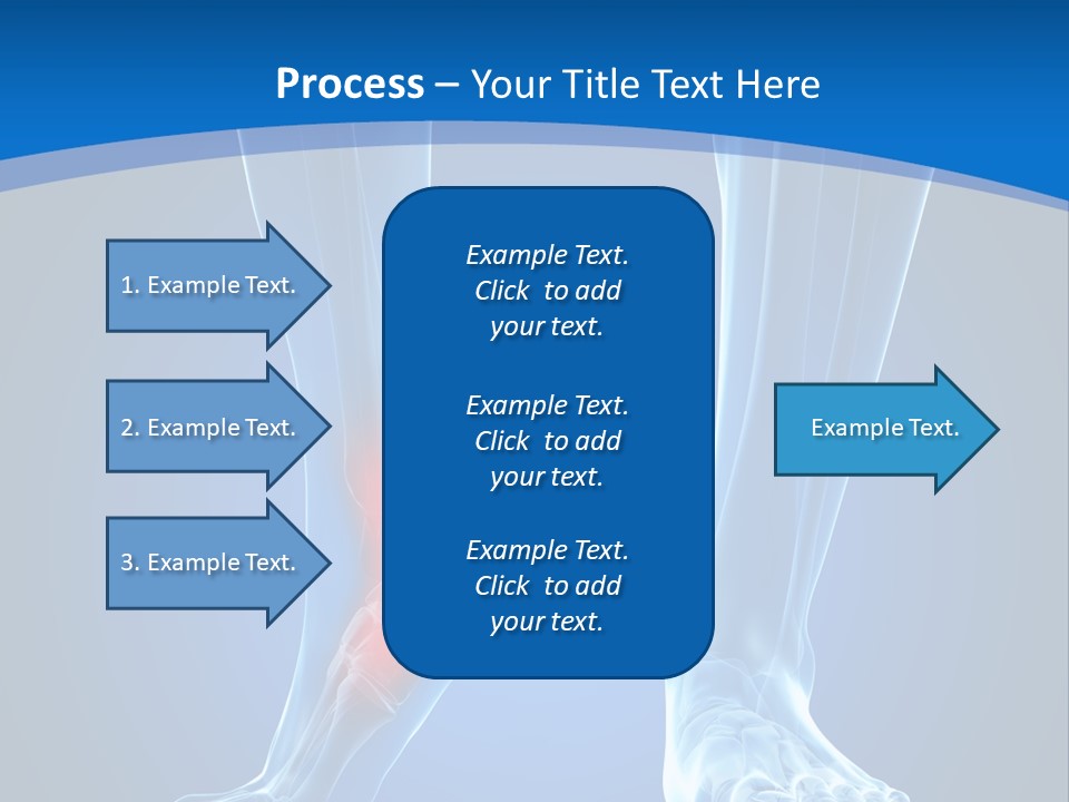 A Medical Powerpoint Presentation With A Highlighted Foot PowerPoint Template
