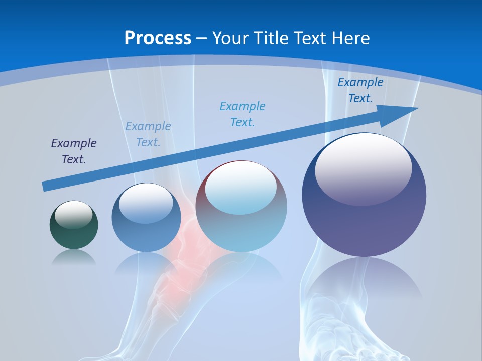 A Medical Powerpoint Presentation With A Highlighted Foot PowerPoint Template