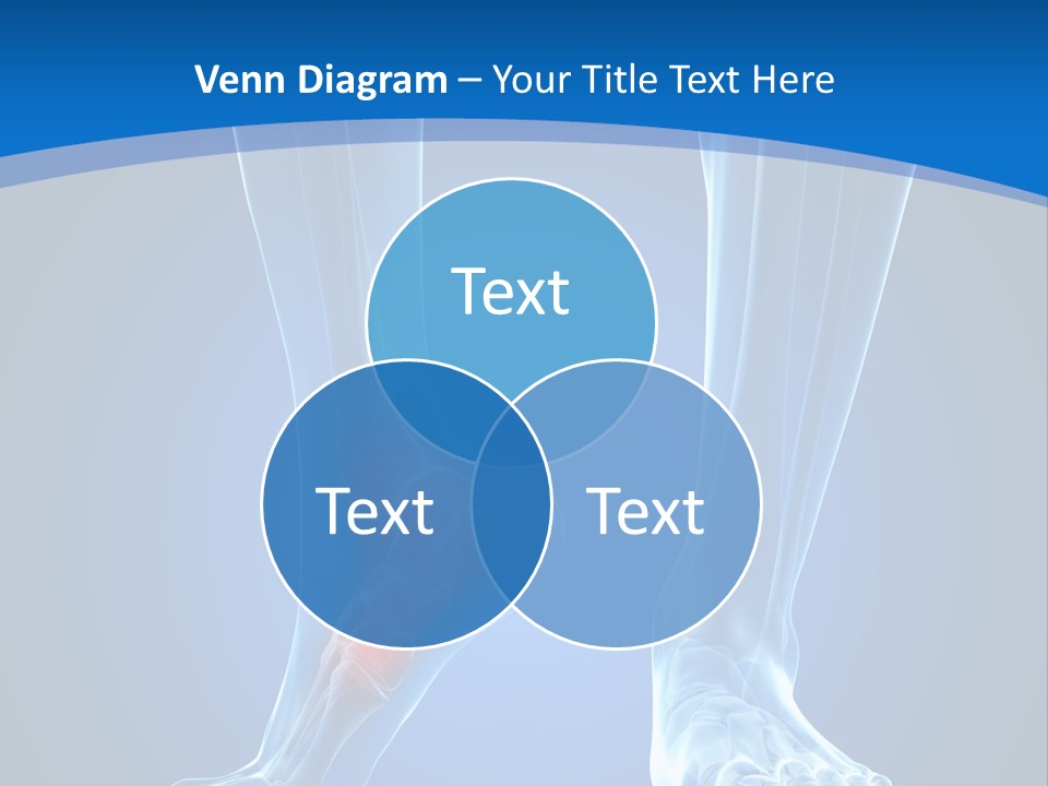 A Medical Powerpoint Presentation With A Highlighted Foot PowerPoint Template
