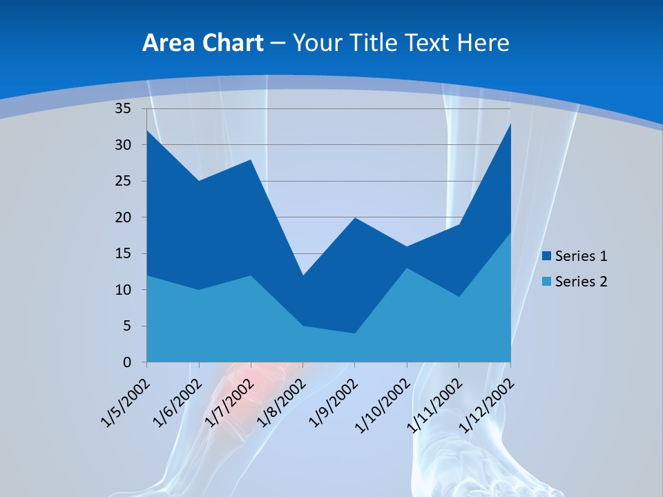 A Medical Powerpoint Presentation With A Highlighted Foot PowerPoint Template