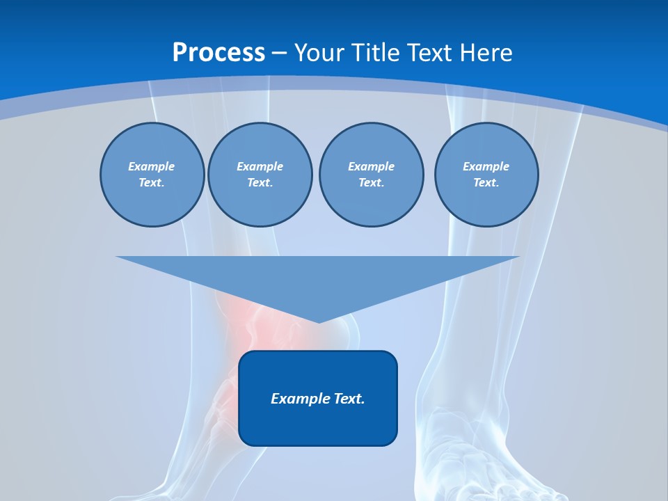 A Medical Powerpoint Presentation With A Highlighted Foot PowerPoint Template