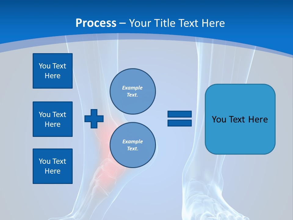 A Medical Powerpoint Presentation With A Highlighted Foot PowerPoint Template