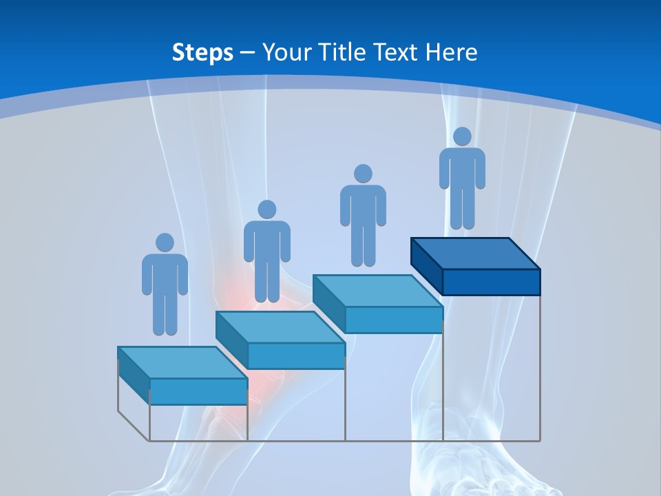 A Medical Powerpoint Presentation With A Highlighted Foot PowerPoint Template