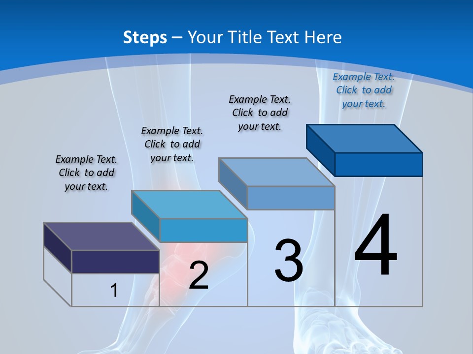 A Medical Powerpoint Presentation With A Highlighted Foot PowerPoint Template