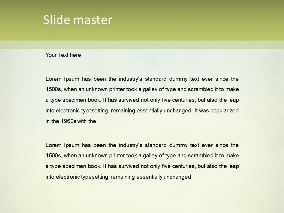 A Green And Yellow Background With The Words Name Of Presentation Company Name PowerPoint Template