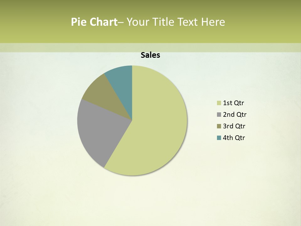 A Green And Yellow Background With The Words Name Of Presentation Company Name PowerPoint Template