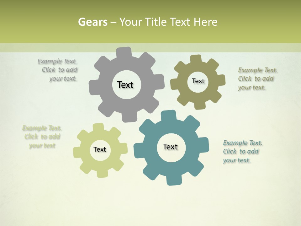 A Green And Yellow Background With The Words Name Of Presentation Company Name PowerPoint Template