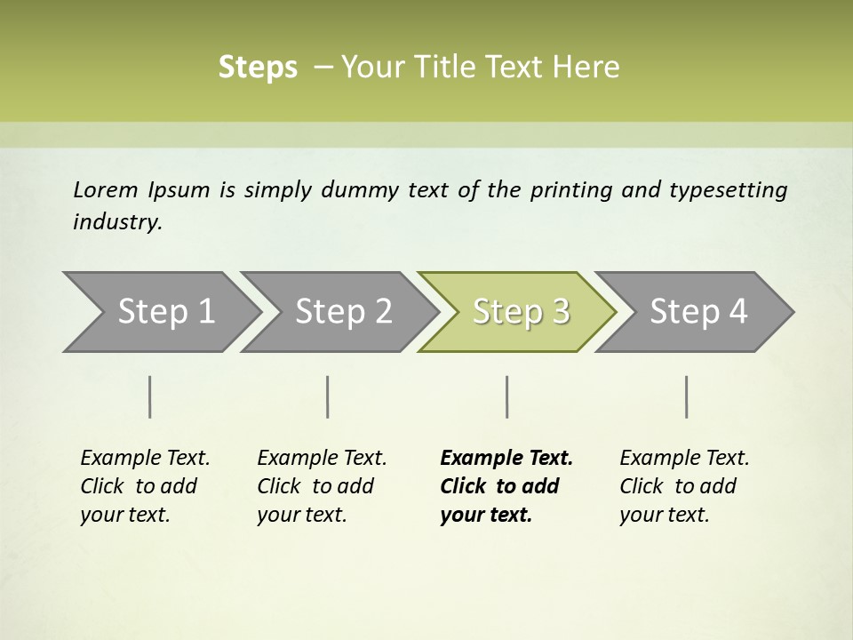 A Green And Yellow Background With The Words Name Of Presentation Company Name PowerPoint Template