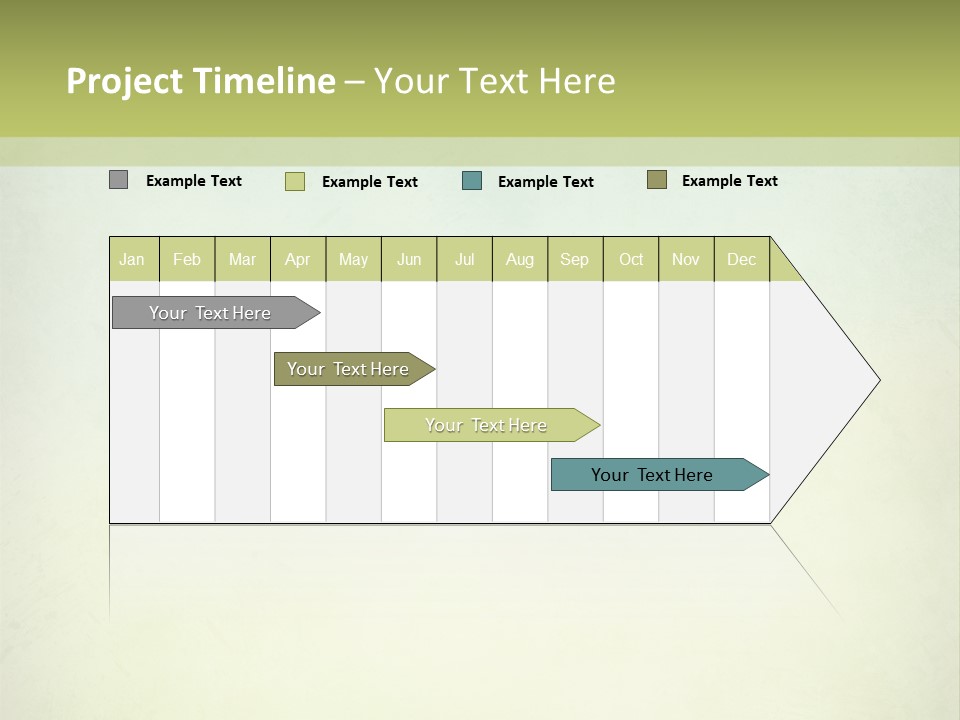 A Green And Yellow Background With The Words Name Of Presentation Company Name PowerPoint Template