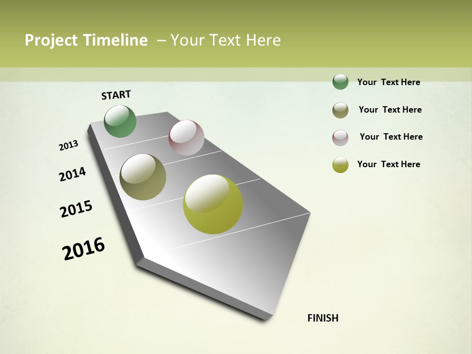 A Green And Yellow Background With The Words Name Of Presentation Company Name PowerPoint Template