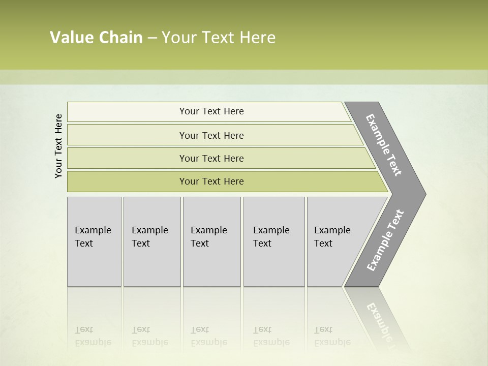A Green And Yellow Background With The Words Name Of Presentation Company Name PowerPoint Template