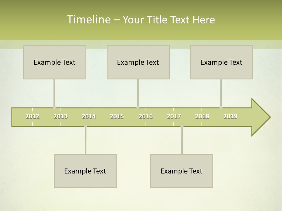 A Green And Yellow Background With The Words Name Of Presentation Company Name PowerPoint Template