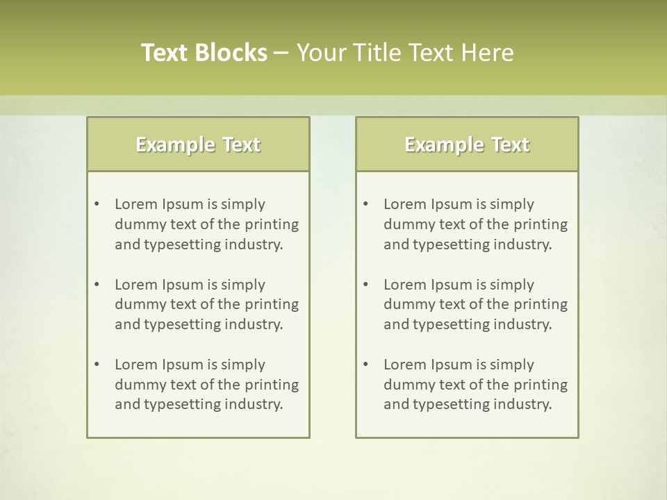 A Green And Yellow Background With The Words Name Of Presentation Company Name PowerPoint Template