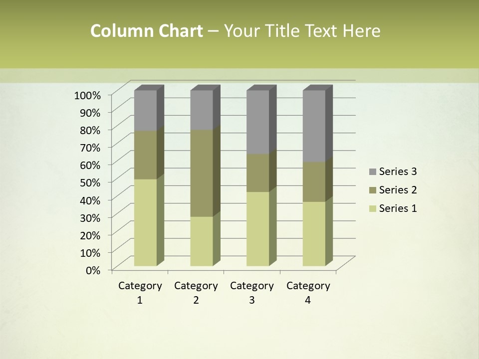 A Green And Yellow Background With The Words Name Of Presentation Company Name PowerPoint Template