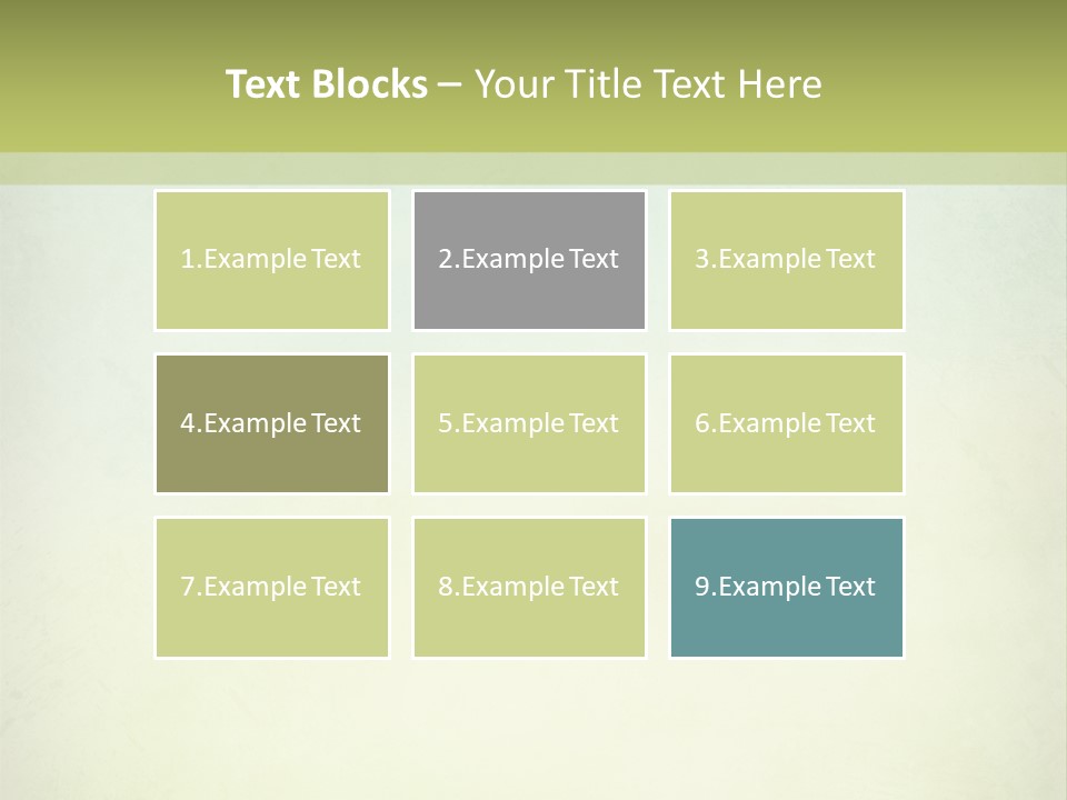 A Green And Yellow Background With The Words Name Of Presentation Company Name PowerPoint Template