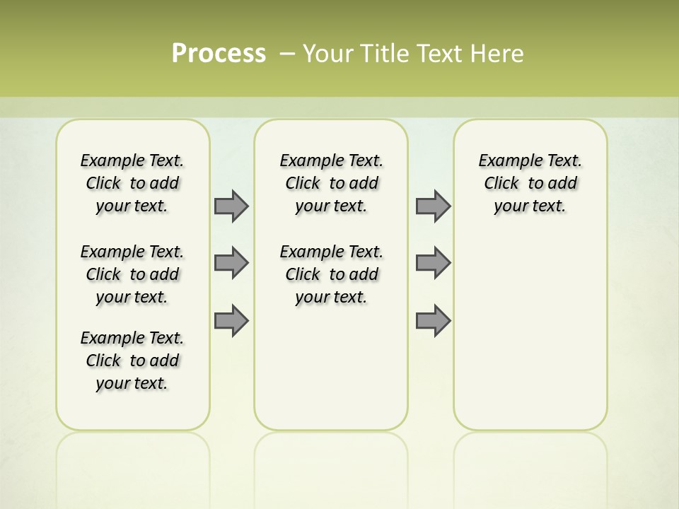 A Green And Yellow Background With The Words Name Of Presentation Company Name PowerPoint Template