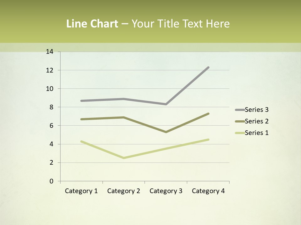 A Green And Yellow Background With The Words Name Of Presentation Company Name PowerPoint Template