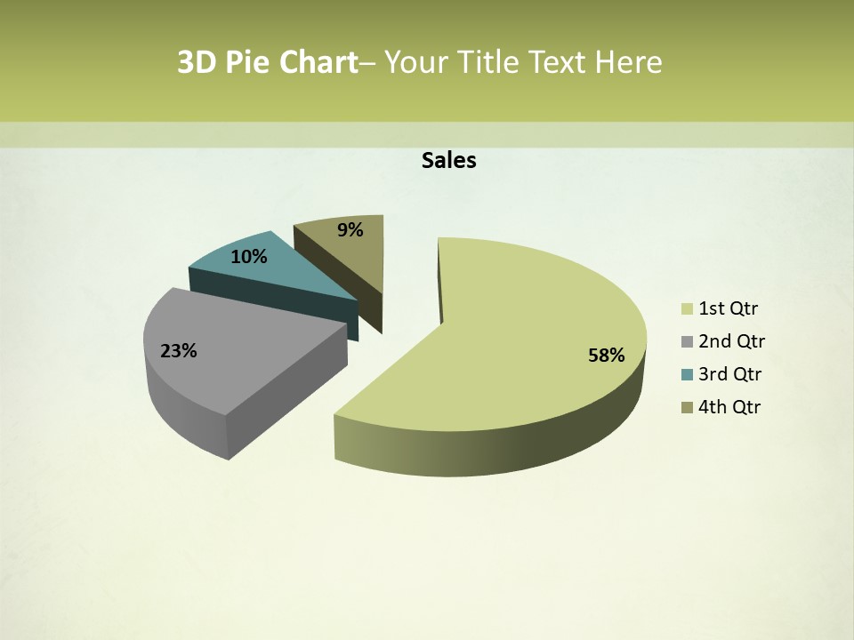 A Green And Yellow Background With The Words Name Of Presentation Company Name PowerPoint Template