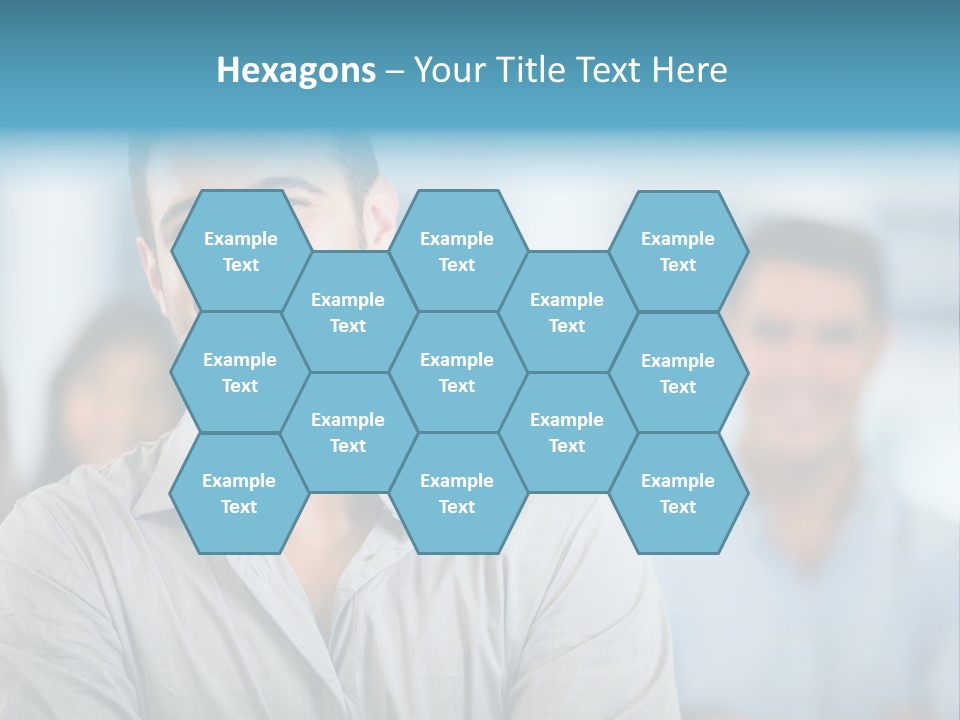 A Man Smiling In Front Of A Group Of People PowerPoint Template