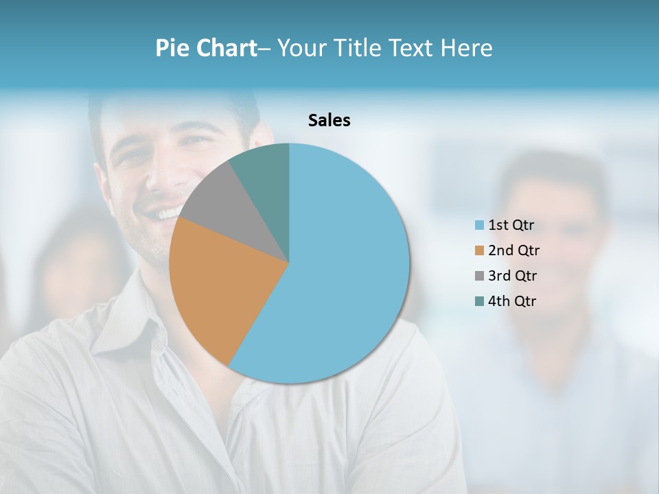 A Man Smiling In Front Of A Group Of People PowerPoint Template