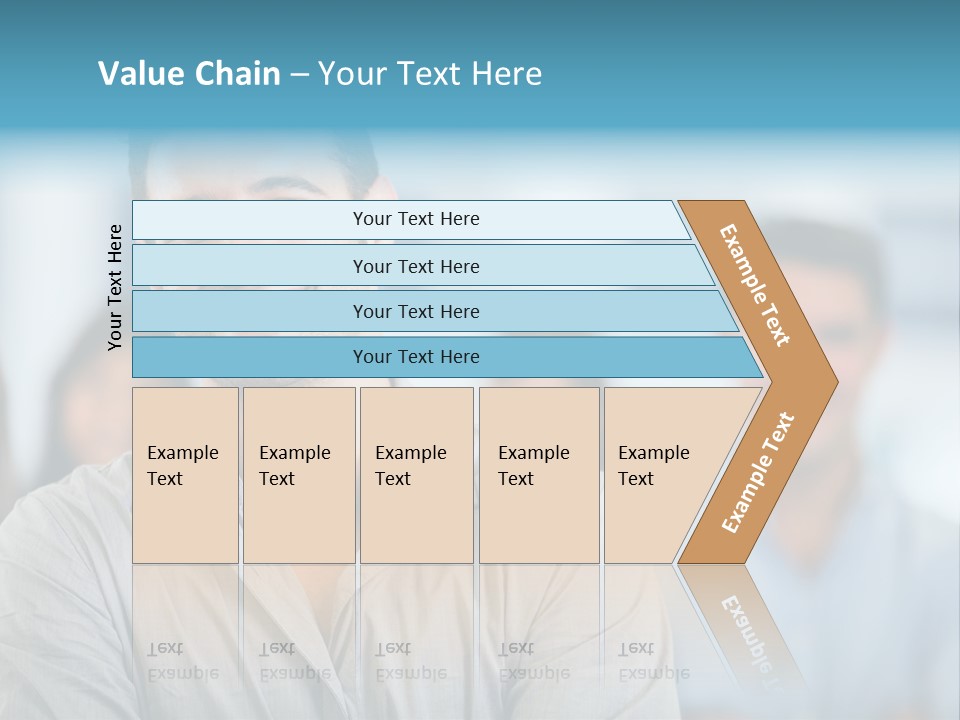 A Man Smiling In Front Of A Group Of People PowerPoint Template