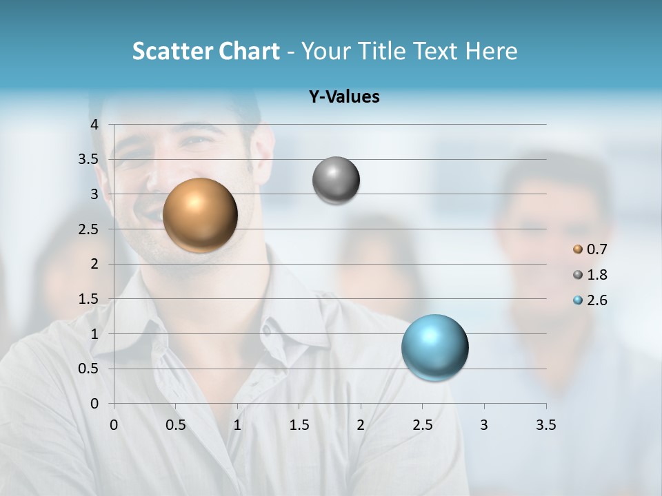 A Man Smiling In Front Of A Group Of People PowerPoint Template