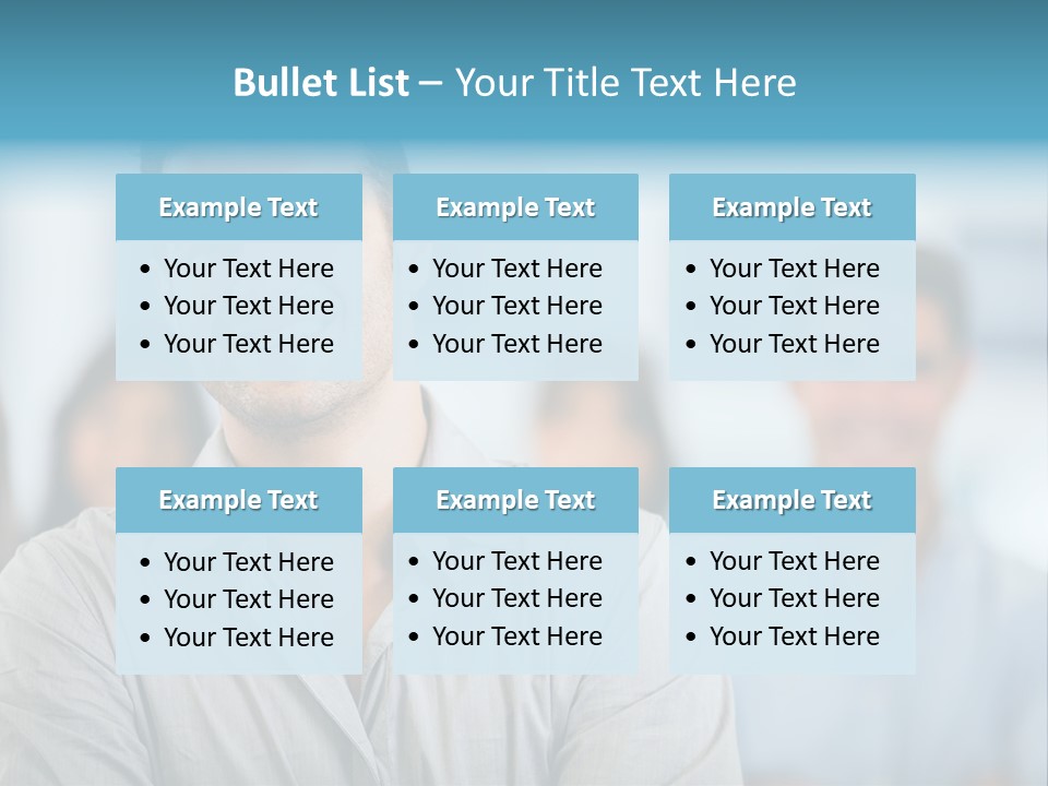 A Man Smiling In Front Of A Group Of People PowerPoint Template