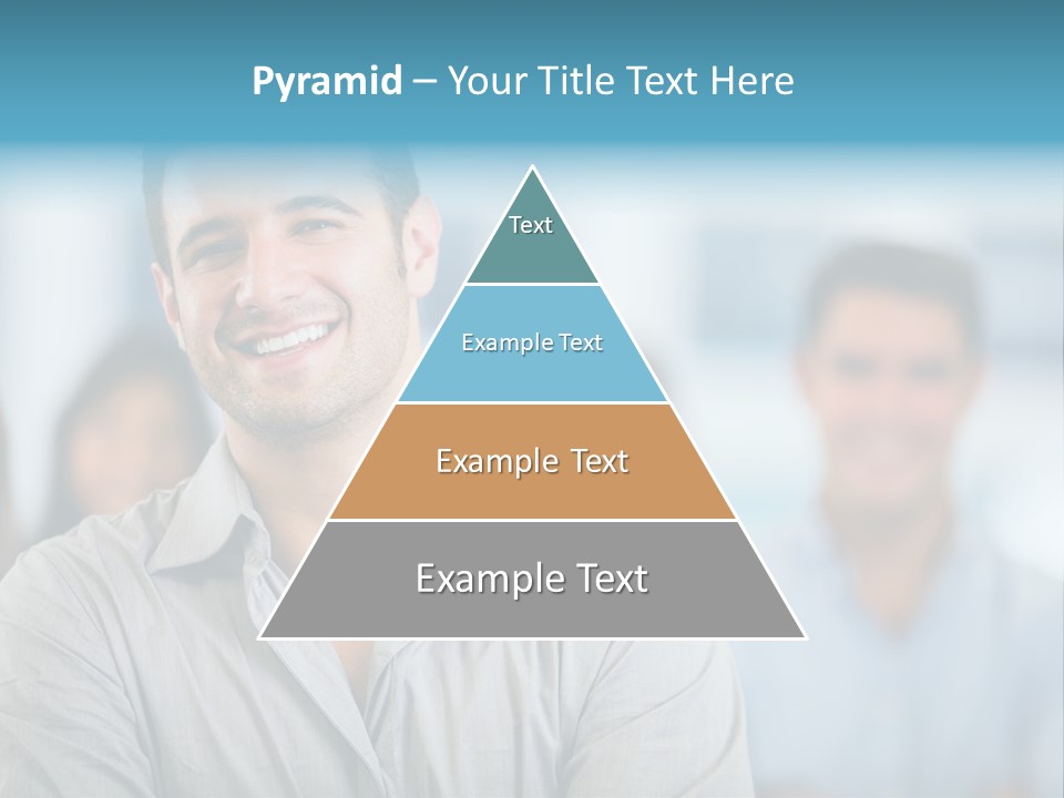 A Man Smiling In Front Of A Group Of People PowerPoint Template