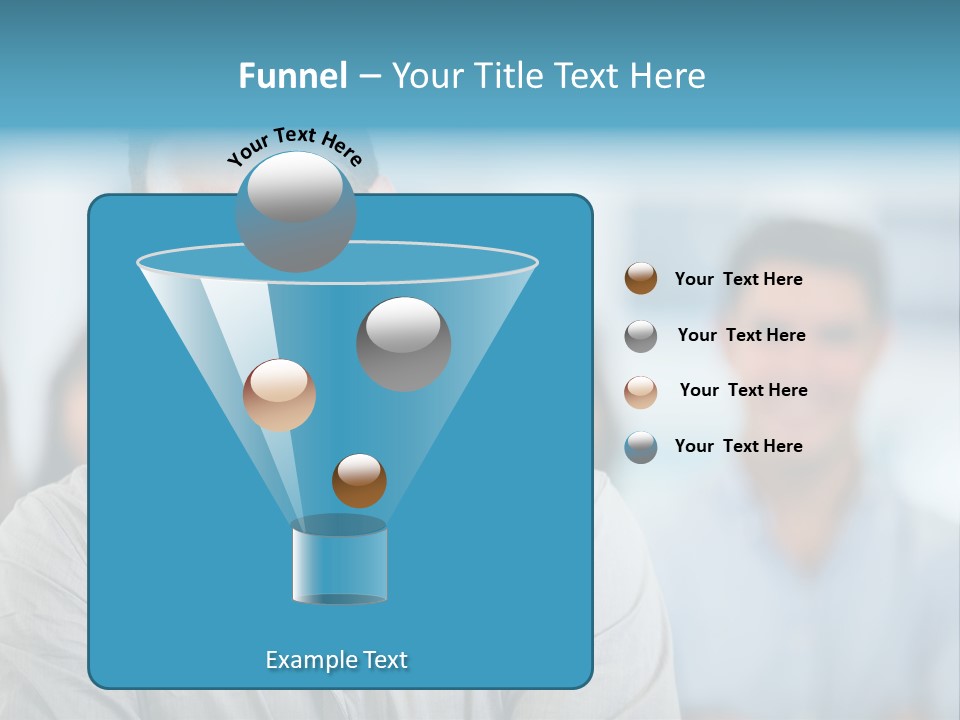 A Man Smiling In Front Of A Group Of People PowerPoint Template