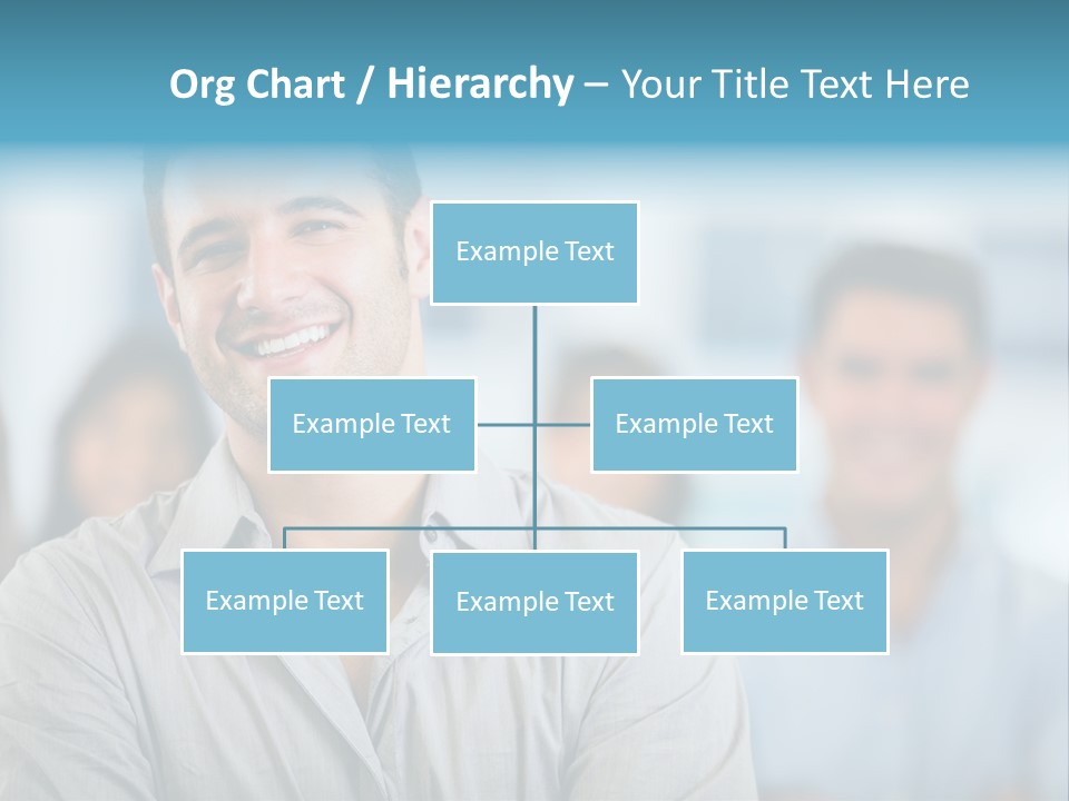 A Man Smiling In Front Of A Group Of People PowerPoint Template
