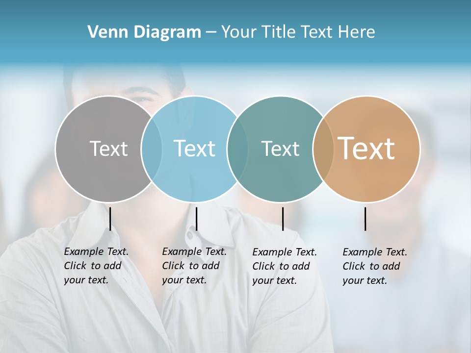 A Man Smiling In Front Of A Group Of People PowerPoint Template