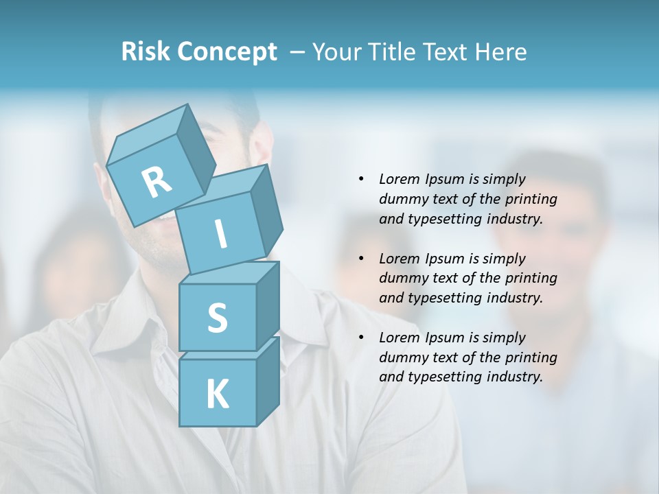 A Man Smiling In Front Of A Group Of People PowerPoint Template