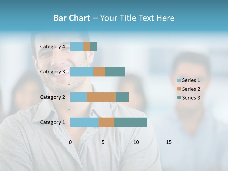 A Man Smiling In Front Of A Group Of People PowerPoint Template