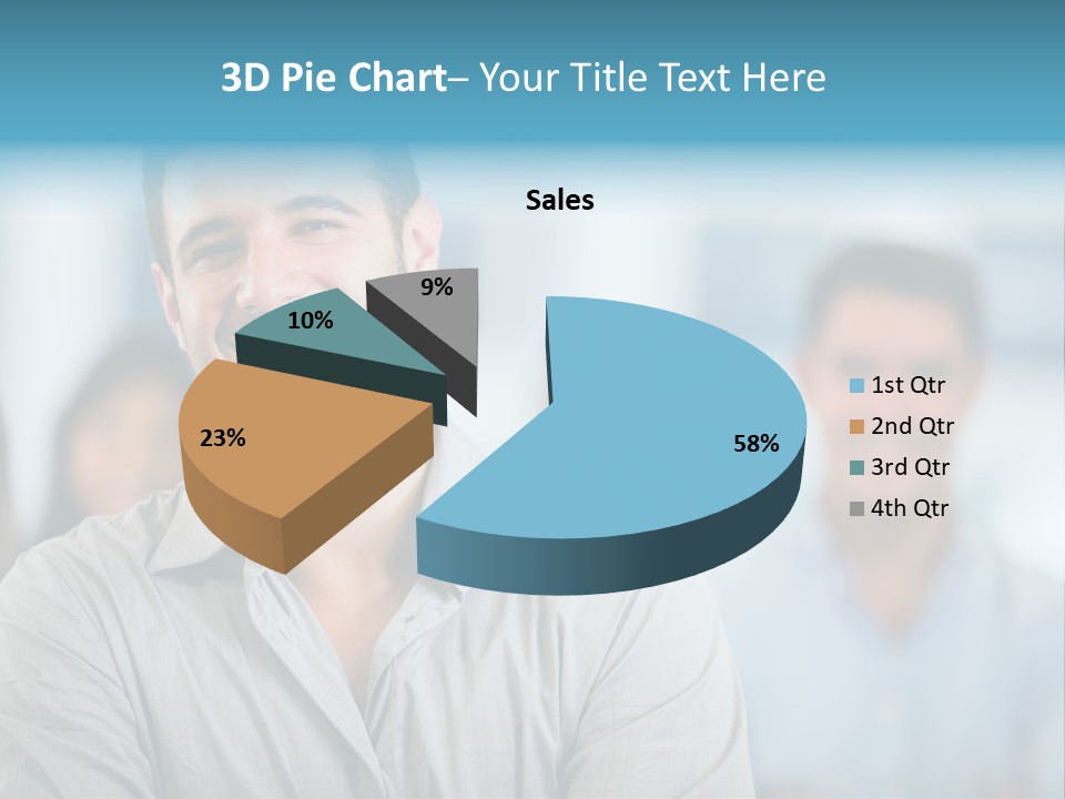 A Man Smiling In Front Of A Group Of People PowerPoint Template